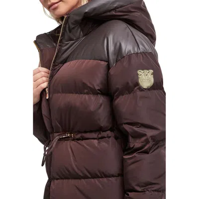 Pinko Brown Polyamide Jackets & Coat In Brown