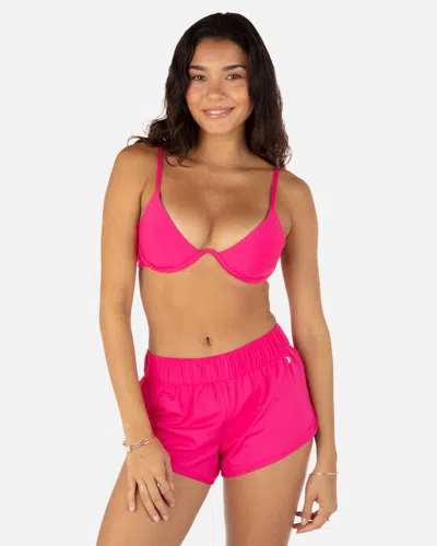 Inmocean Women's Solid Dolphin Shorts In Pink Burst