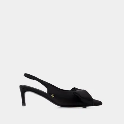 Anine Bing Nina Heels With Bow Heels Black In Black