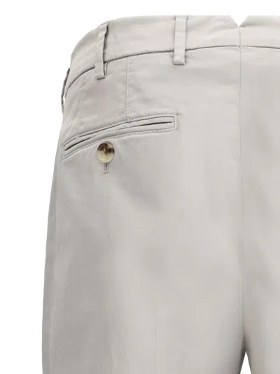 Brunello Cucinelli Tailored Straight-leg Pants In Grey