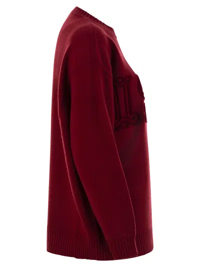 Max Mara Fido - Monogram Pullover In Wool And Cashmere