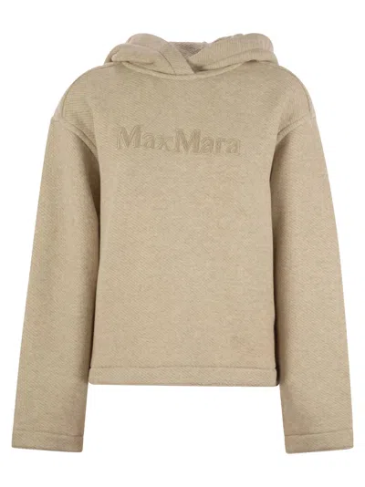 MAX MARA MAX MARA GARY JERSEY SWEATSHIRT WITH EMBROIDERY 