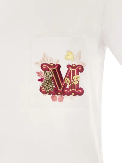 Max Mara Nunzio - Short-sleeved T-shirt With Pocket And Embroidery