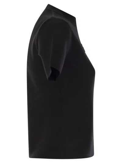 Max Mara Adelio Black Viscose Blend T-shirt