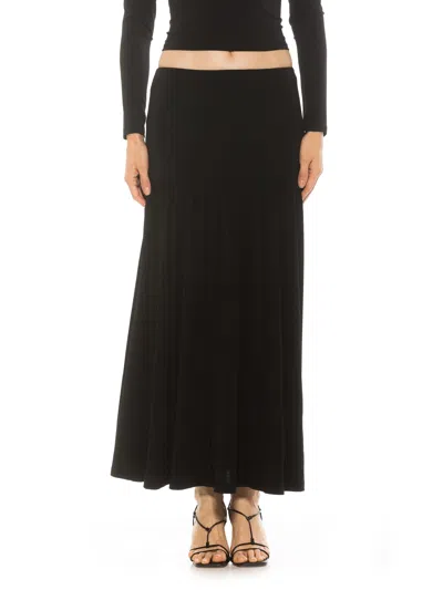 Alexia Admor Lia Low Rise Maxi Skirt In Black