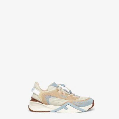 Fendi Flow Colorblock Suede Runner Sneakers