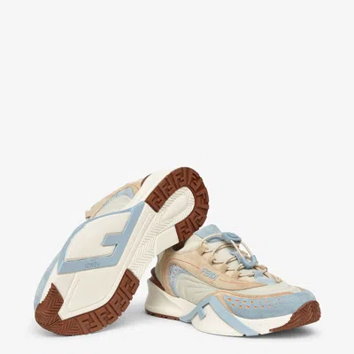 Fendi Flow Colorblock Suede Runner Sneakers