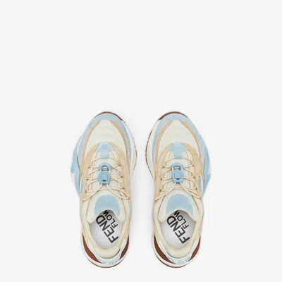 Fendi Flow Colorblock Suede Runner Sneakers