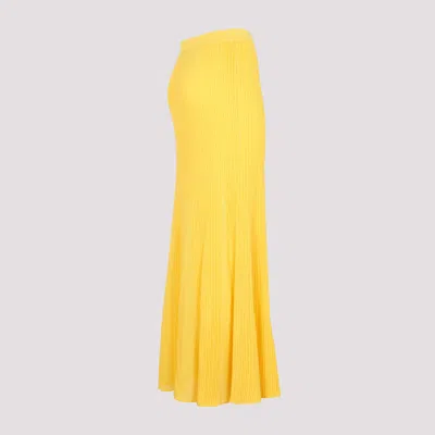 Gabriela Hearst Eula Ribbed And Pointelle-knit Merino Wool Maxi Skirt