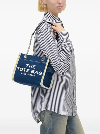 Marc Jacobs Sac Cabas The Denim Chain Micro Tote Bag
