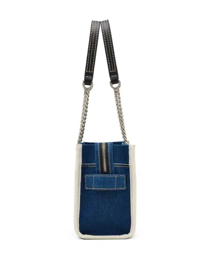 Marc Jacobs Sac Cabas The Denim Chain Micro Tote Bag