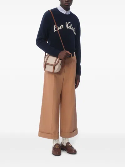 Valentino Logo-embroidered Wool Sweater