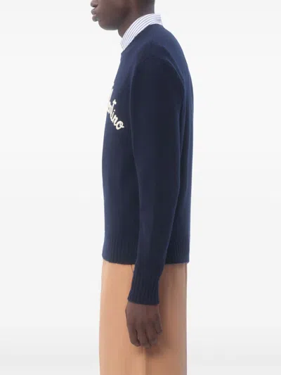 Valentino Logo-embroidered Wool Sweater