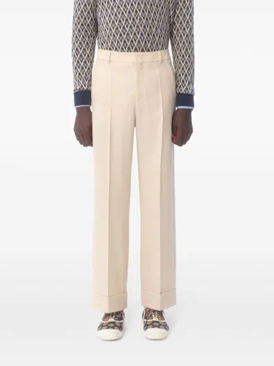 Valentino Tailored Wide-leg Pants With Pleated Front
