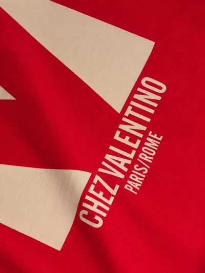 Valentino T-shirt Logo In Red
