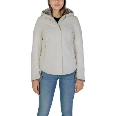 Suns Polyester Jackets & Women's Coat In White