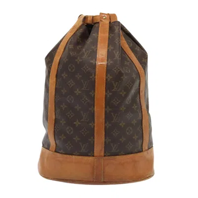 Pre-owned Louis Vuitton Randonnée Canvas Shoulder Bag () In Brown