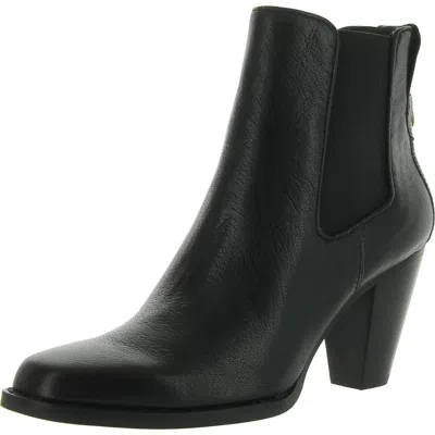Aerosoles Lido Womens Leather Heels Mid-calf Boots In Black