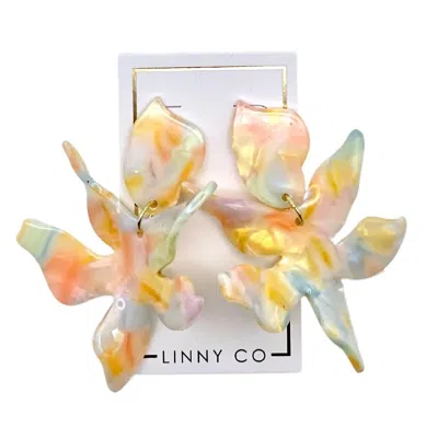 Linny Co Women's Flora Earrings In Rainbow Sherbert In Multi