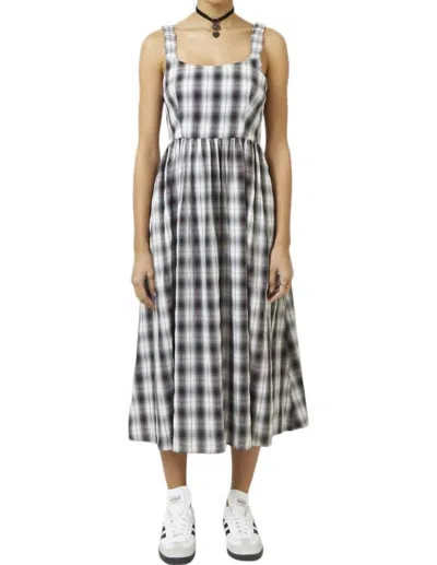 Find Me Now Bette Open Back Midi Dress In Ink In Blue
