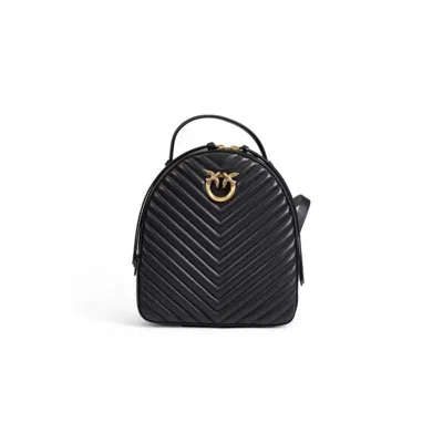 Pinko Leather Women's Backpack In Black