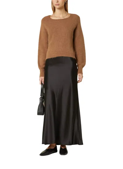 Ouí Knit Pullover Sweater In Camel In Brown