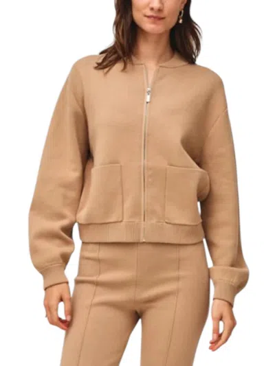 White + Warren Superfine Kick Flare Pants In Vintage Camel In Multi