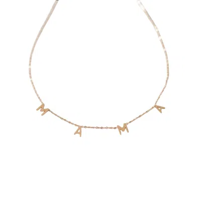 Julia Rose Women's Mama Necklace In Rose Gold In Multi