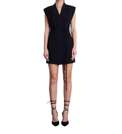 Karina Grimaldi Mila Mini Dress In Black In Black