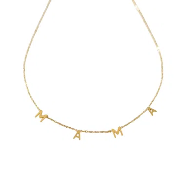 Julia Rose Women's Mama Necklace In Rose Gold In Gold