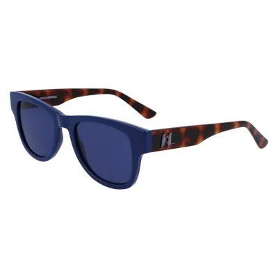 Karl Lagerfeld Unisex Sunglasses  Kl6088s-400  51 Mm Gbby2 In Blue