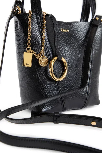 Chloé Woman Black Top Handle Bags In Black