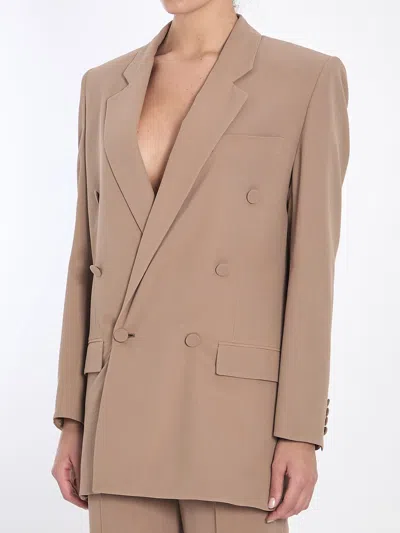 Saint Laurent Jacket In Brown