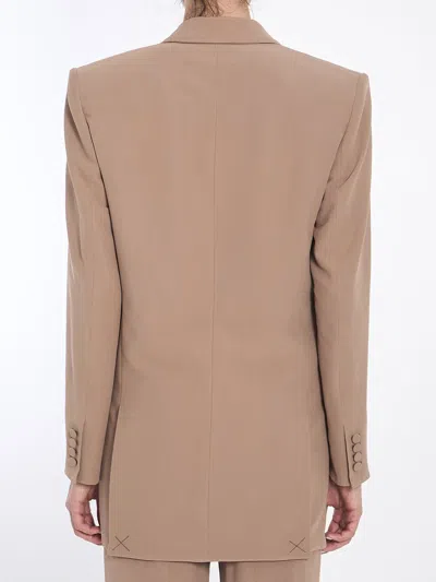 Saint Laurent Jacket In Brown