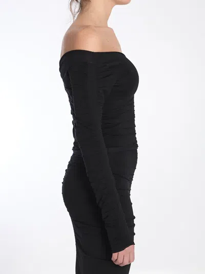 Alexander Wang Draped Top In Black