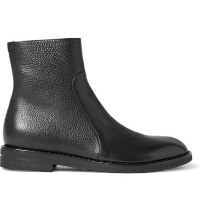 Shop Maison Margiela Grained-leather Boots