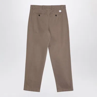 Department Five Dove-colored Cotton Trousers For Men In Black