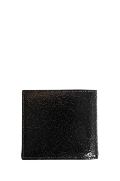 Alexander Mcqueen Man Black Wallets & Cardholders In Black