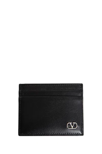 Valentino Man Black Wallets & Cardholders In Black