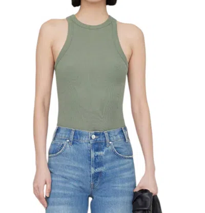 Anine Bing Eva Stretch Cotton Tank Top In Multi
