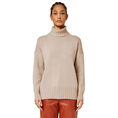 Alpha Studio Beige Cashmere Sweater In Beige