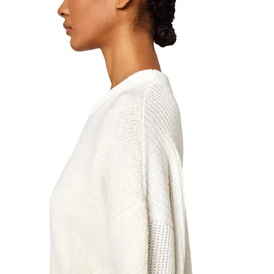 Alpha Studio White Wool Riciclata Sweater In White