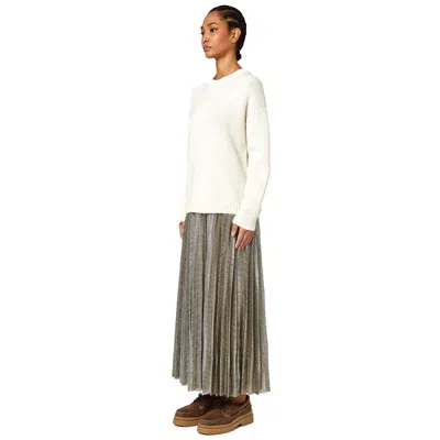Alpha Studio White Wool Riciclata Sweater In White
