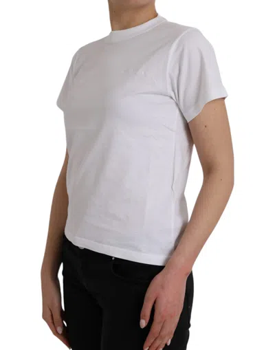 Pre-owned Balenciaga White Cotton Crew Neck Short Sleeves Tee Women's T-shirt ()