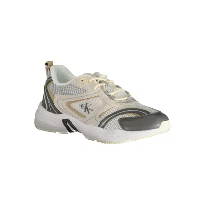 Calvin Klein Beige Polyester Sneaker In Beige