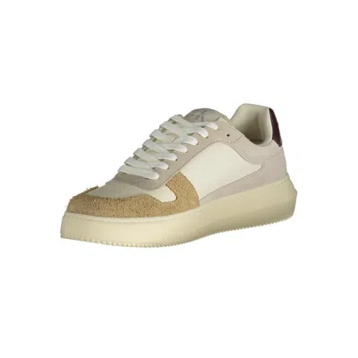 Calvin Klein Beige Polyester Sneaker In Neutral