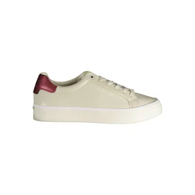 Calvin Klein Beige Polyester Sneaker In Beige