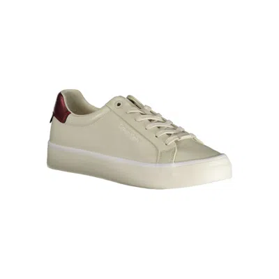 Calvin Klein Beige Polyester Sneaker In Beige