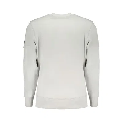 Calvin Klein Gray Cotton Sweater In Gray