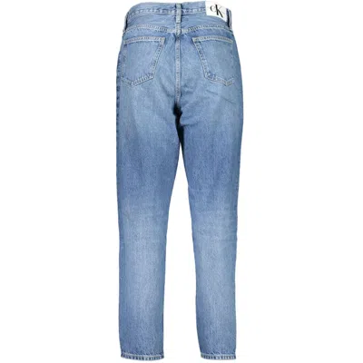Calvin Klein Elevated High-waisted Washed Jeans In Light Blue